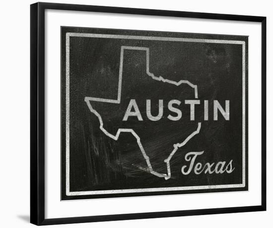 Austin, Texas-John W^ Golden-Framed Art Print