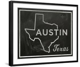 Austin, Texas-John W^ Golden-Framed Art Print