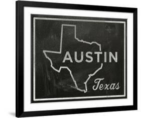 Austin, Texas-John W^ Golden-Framed Art Print