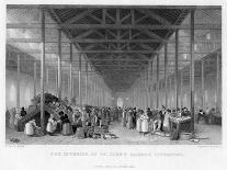 The Interior of St John's Market, Liverpool, 1834-Austin-Giclee Print