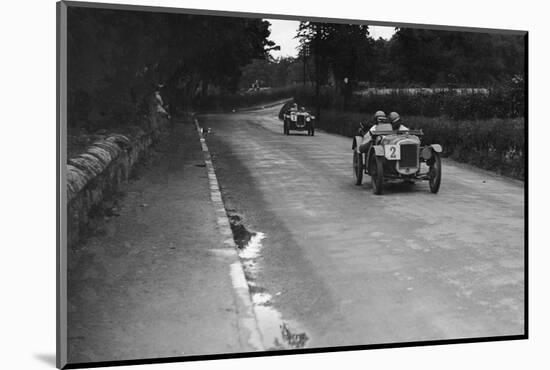 Austin Ulsters of SV Holbrook and Archie Frazer-Nash, RAC TT Race, Ards Circuit, Belfast, 1929-Bill Brunell-Mounted Photographic Print