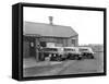 Austin Vans Being Loaded Outside Clays Tv Repair Depot, Mexborough, South Yorkshire, 1959-Michael Walters-Framed Stretched Canvas