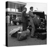 Austin Westminster and Daf 750 at the Port of Rotterdam, Netherlands, 1963-Michael Walters-Stretched Canvas