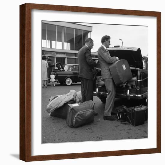 Austin Westminster and Daf 750 at the Port of Rotterdam, Netherlands, 1963-Michael Walters-Framed Photographic Print