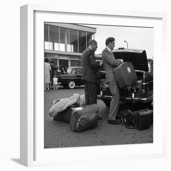 Austin Westminster and Daf 750 at the Port of Rotterdam, Netherlands, 1963-Michael Walters-Framed Photographic Print