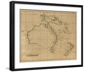 Australasia, c.1812-Aaron Arrowsmith-Framed Art Print