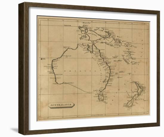 Australasia, c.1812-Aaron Arrowsmith-Framed Art Print