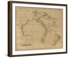 Australasia, c.1812-Aaron Arrowsmith-Framed Art Print