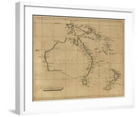 Australasia, c.1812-Aaron Arrowsmith-Framed Art Print