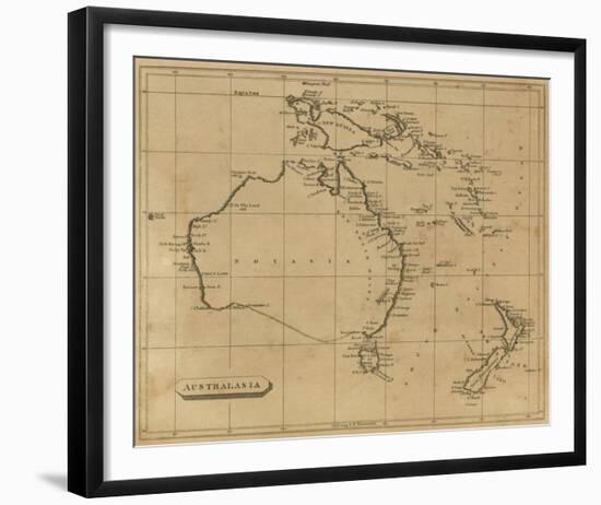 Australasia, c.1812-Aaron Arrowsmith-Framed Art Print