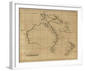 Australasia, c.1812-Aaron Arrowsmith-Framed Art Print