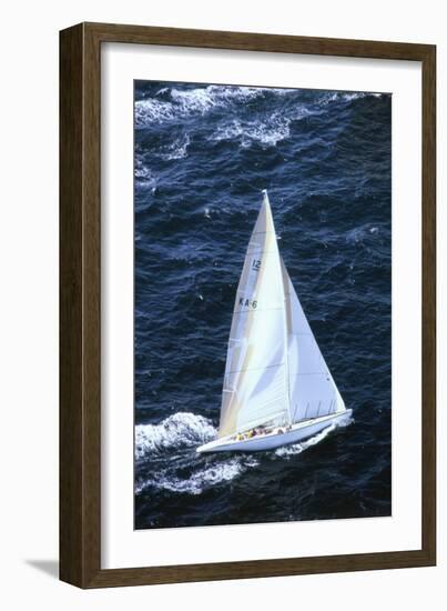 Australia 11 Sailing in America's Cup-null-Framed Photographic Print