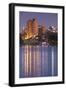 Australia, Adelaide, Skyline from Torrens Lake, Daytime, Dusk-Walter Bibikow-Framed Photographic Print