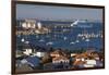 Australia, Bunbury, Elevated View of Port, Dusk-Walter Bibikow-Framed Photographic Print