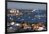 Australia, Bunbury, Elevated View of Port, Dusk-Walter Bibikow-Framed Photographic Print