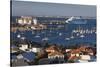 Australia, Bunbury, Elevated View of Port, Dusk-Walter Bibikow-Stretched Canvas