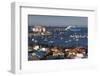 Australia, Bunbury, Elevated View of Port, Dusk-Walter Bibikow-Framed Photographic Print