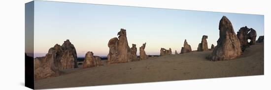 Australia, Cervantes, View of Pinnacle Desert in Nambung National Park at Sunrise-Paul Souders-Stretched Canvas