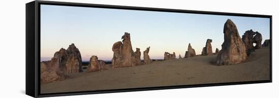 Australia, Cervantes, View of Pinnacle Desert in Nambung National Park at Sunrise-Paul Souders-Framed Stretched Canvas
