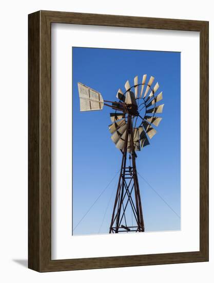 Australia, Clare Valley, Clare, Vineyard Windmill-Walter Bibikow-Framed Photographic Print