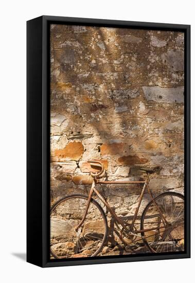 Australia, Clare Valley, Sevenhill, Old Bicycle-Walter Bibikow-Framed Stretched Canvas