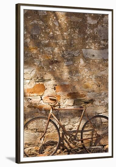 Australia, Clare Valley, Sevenhill, Old Bicycle-Walter Bibikow-Framed Premium Photographic Print