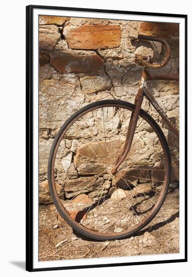 Australia, Clare Valley, Sevenhill, Old Bicycle-Walter Bibikow-Framed Premium Photographic Print