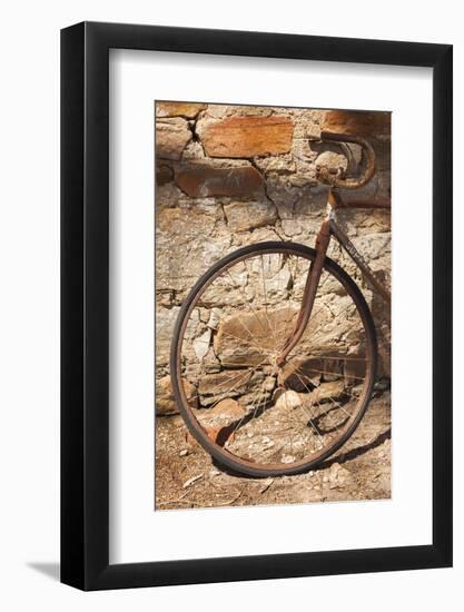 Australia, Clare Valley, Sevenhill, Old Bicycle-Walter Bibikow-Framed Photographic Print