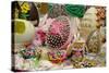 Australia. Easter Display of Decorated Eggs and Stuffed Easter Bunny-Cindy Miller Hopkins-Stretched Canvas