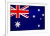 Australia Flag Design with Wood Patterning - Flags of the World Series-Philippe Hugonnard-Framed Art Print