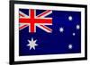 Australia Flag Design with Wood Patterning - Flags of the World Series-Philippe Hugonnard-Framed Art Print