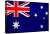 Australia Flag Design with Wood Patterning - Flags of the World Series-Philippe Hugonnard-Stretched Canvas