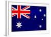 Australia Flag Design with Wood Patterning - Flags of the World Series-Philippe Hugonnard-Framed Art Print