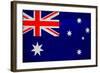 Australia Flag Design with Wood Patterning - Flags of the World Series-Philippe Hugonnard-Framed Art Print