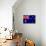 Australia Flag Design with Wood Patterning - Flags of the World Series-Philippe Hugonnard-Mounted Art Print displayed on a wall