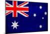 Australia Flag Design with Wood Patterning - Flags of the World Series-Philippe Hugonnard-Mounted Art Print