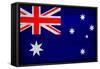 Australia Flag Design with Wood Patterning - Flags of the World Series-Philippe Hugonnard-Framed Stretched Canvas