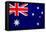 Australia Flag Design with Wood Patterning - Flags of the World Series-Philippe Hugonnard-Framed Stretched Canvas