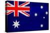 Australia Flag Design with Wood Patterning - Flags of the World Series-Philippe Hugonnard-Stretched Canvas