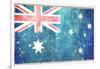 Australia Flag-duallogic-Framed Art Print