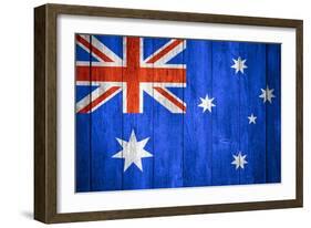 Australia Flag-Miro Novak-Framed Art Print