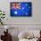 Australia Flag-Miro Novak-Framed Stretched Canvas displayed on a wall