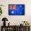 Australia Flag-Miro Novak-Framed Stretched Canvas displayed on a wall