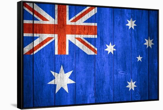 Australia Flag-Miro Novak-Framed Stretched Canvas