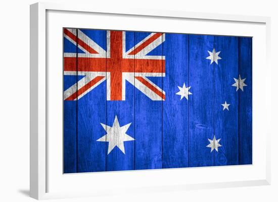 Australia Flag-Miro Novak-Framed Art Print