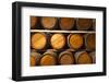 Australia, Fleurieu Peninsula, Mclaren Vale, Wine Barrels-Walter Bibikow-Framed Photographic Print