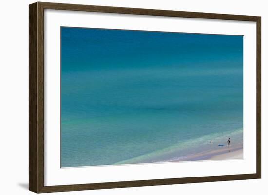 Australia, Fleurieu Peninsula, Port Willunga, Elevated Beach View-Walter Bibikow-Framed Photographic Print