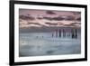 Australia, Fleurieu Peninsula, Port Willunga, Old Jetty, Dusk-Walter Bibikow-Framed Photographic Print