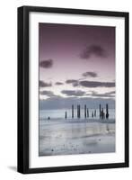 Australia, Fleurieu Peninsula, Port Willunga, Old Jetty, Dusk-Walter Bibikow-Framed Photographic Print