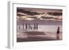 Australia, Fleurieu Peninsula, Port Willunga, Old Jetty, Dusk-Walter Bibikow-Framed Photographic Print